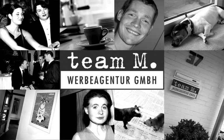 Zusammenstellung von einzelnen Bildern der team M. Werbeagentur 1998